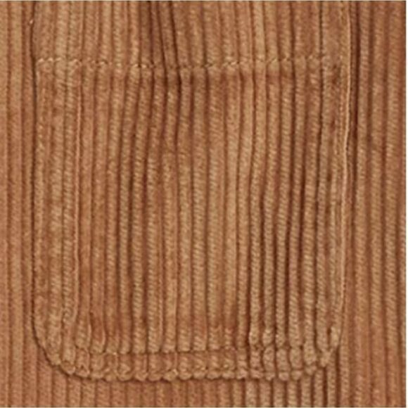 Treasure & Bond Corduroy Button Front Hoodie (Big Boys) Brown Dijon/XL - Picture 9 of 9